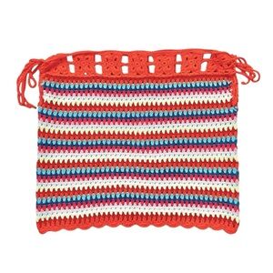 Olivaceous Crochet Skirt Small